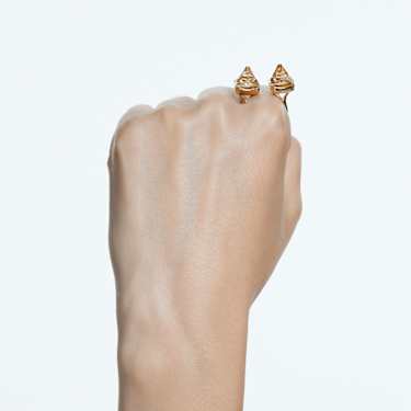 Bague ouverte Ortyx Taille pyramide Jaune Placage de ton or