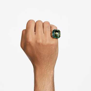 Numina cocktail ring, Octagon cut, Green, Gold-tone plated - Swarovski, 5620762