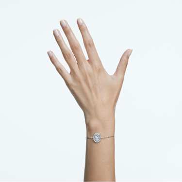 Signum bracelet Swan White Rhodium plated