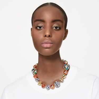 Collier Curiosa, Fermoir magnétique, Multicolore, Finition mix de métal - Swarovski, 5621140