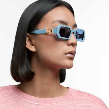 Gafas de sol, Forma octagonal, SK0349 84V, Azules - Swarovski, 5625303