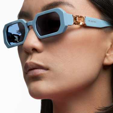 Gafas de sol, Forma octagonal, SK0349 84V, Azules - Swarovski, 5625303