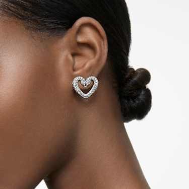 Swarovski heart earrings clearance