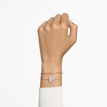 Swarovski swan bracelet rose gold shop