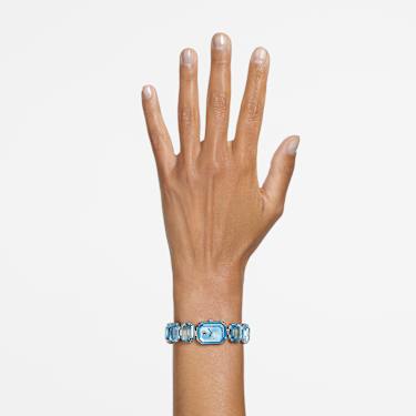 腕表, 八角形切割手链, 蓝色, 不锈钢 - Swarovski, 5630840
