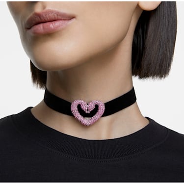 Small Fuchsia Heart Adjustable Necklace | APM Monaco
