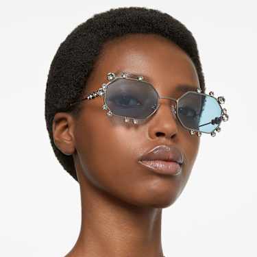 Lunettes de soleil troit Forme octogonale SK0376 20V Bleu