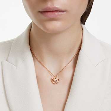 Generation Anhänger, Weiß, Roségold-Legierungsschicht - Swarovski, 5636513