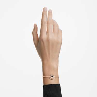 Generation 手鐲, 白色, 鍍玫瑰金色調 - Swarovski, 5636588