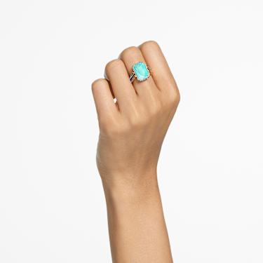 Chroma リング, オクタゴンカット, マルチカラー, ゴールド