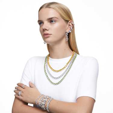 Constella Ring, Set (2), Rundschliff, Weiß, Rhodiniert - Swarovski, 5640962