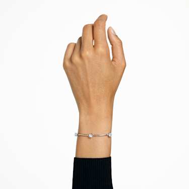 Constella 뱅글, 라운드 컷, 화이트, 로듐 플래팅 - Swarovski, 5641680