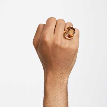 Harmonia cocktailring, Oversized kristal, Goudkleurig, Goudkleurige toplaag - Swarovski, 5642339