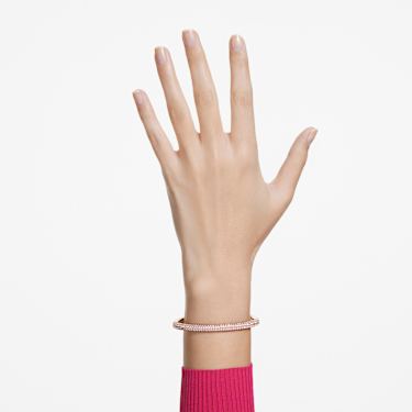 Dextera bangle, Pink, Rose gold-tone finish - Swarovski, 5642915