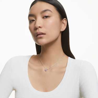 Idyllia 세트, 믹스 컷, 태양, 핑크, 로듐 플래팅 - Swarovski, 5642974