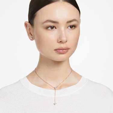 Stilla セット, トライアングルカット, ホワイト, ローズゴールドトーン・プレーティング | Swarovski