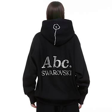 Sudadera con capucha ADVISORY BOARD CRYSTALS, Dazzling Colorless Objects, Negra - Swarovski, 5644716