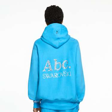 Hoodie ADVISORY BOARD CRYSTALS, Subjective Halos, Albastru - Swarovski, 5644732