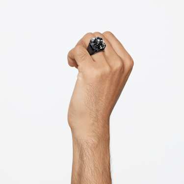 Bague hotsell noire swarovski
