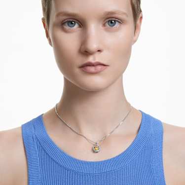 Chroma 链坠, 八角形切割, 流光溢彩, 镀铑 - Swarovski, 5648447