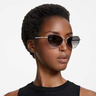 Lunettes de soleil Nuance degradee SK0386 32B Noires Swarovski