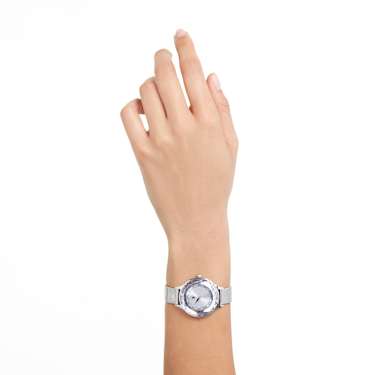 Nova 腕表, 瑞士制造, 金属手链, 银色, 不锈钢 - Swarovski, 5650039