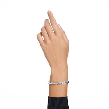 Dextera 手镯, 混合切割, 白色, 镀铑 - Swarovski, 5650354