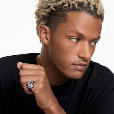 Black panther ring necklace clearance