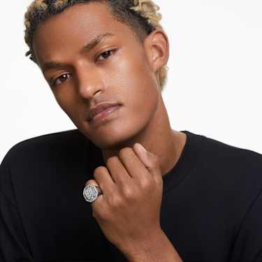 Koktajl prstan Dextera, Osemkotna oblika, Bel, Prevleka iz rodija - Swarovski, 5651378
