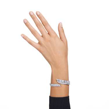 Hyperbola 手镯, 混合切割, 白色, 镀铑 - Swarovski, 5652093