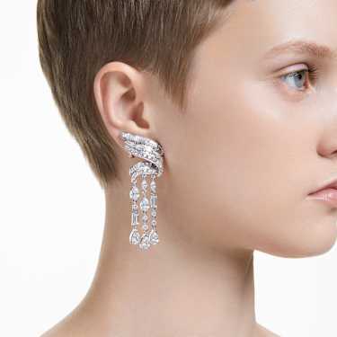 Hyperbola drop earrings Carbon neutral zirconia Mixed cuts