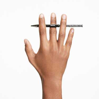 Crystalline ballpoint pen, Octagon shape, Gray, Graphite plated - Swarovski, 5654064