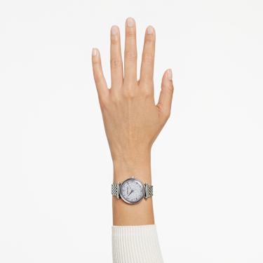 Crystalline Wonder Uhr, Schweizer Produktion, Metallarmband, Silberfarben, Edelstahl - Swarovski, 5656929