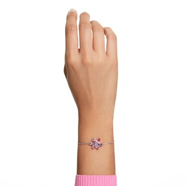 Swarovski Pink Crystal Bracelet, Gold Heart Bracelet, 14kt Gold Gf Bracelet,  Pink Bracelet, Heart Bracelet, Swarovski Crystal Bracelet, Gift - Etsy