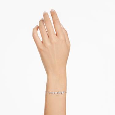 Mesmera Set, Verschiedene Schliffe, Verstreutes Design, Weiß, Rhodiniert - Swarovski, 5665877