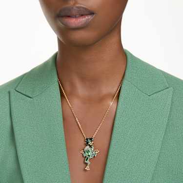 Swarovski frog top necklace