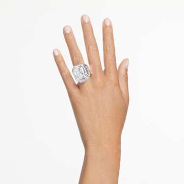 Lucent リング, オクタゴンカット, ホワイト - Swarovski, 5666587