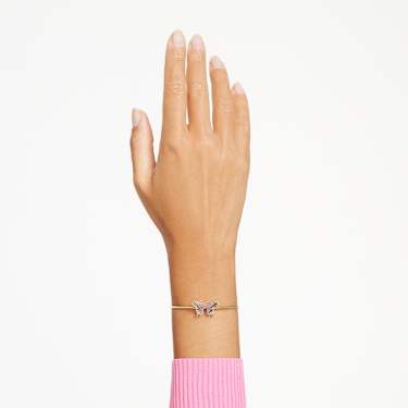 Pulseira Idyllia, Borboleta, Multicor, Lacado a dourado - Swarovski, 5670053