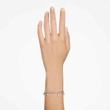 Imber ブレスレット, ミックスカット, ホワイト, ロジウム・プレーティング - Swarovski, 5671184