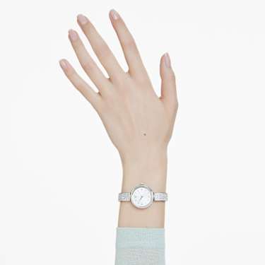 Illumina watch, Swiss Made, Metal bracelet, Silver tone, Stainless steel - Swarovski, 5671205
