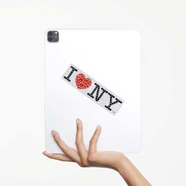Adhesivo removible I LOVE NY, Rojo - Swarovski, 5671592