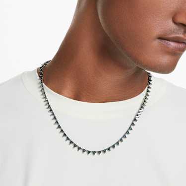 Collier Matrix, Taille Triangle, Gris, Métal plaqué ruthénium - Swarovski, 5672276
