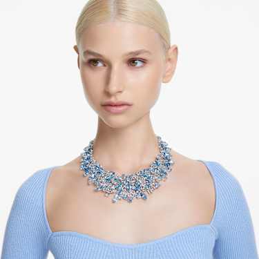 Collier Gema, Tailles variées, Bleu, Métal rhodié - Swarovski, 5672879