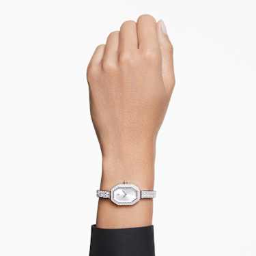 Dextera Bangle Saat, İsviçre Üretimi, Metal bileklik, Gümüş Rengi, Paslanmaz çelik - Swarovski, 5672977