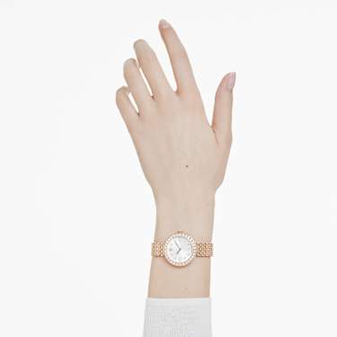 Certa 手錶, 瑞士製造, 金屬手鏈, 玫瑰金色調, 玫瑰金色潤飾 - Swarovski, 5672981