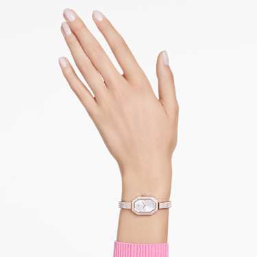 Dextera Bangle Uhr, Schweizer Produktion, Metallarmband, Goldfarben, Champagne-vergoldetes Finish - Swarovski, 5672987