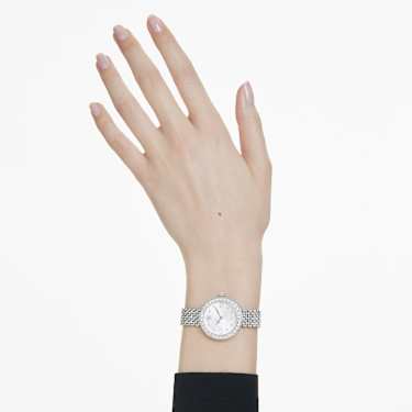 Certa Uhr, Schweizer Produktion, Metallarmband, Silberfarben, Edelstahl - Swarovski, 5673022
