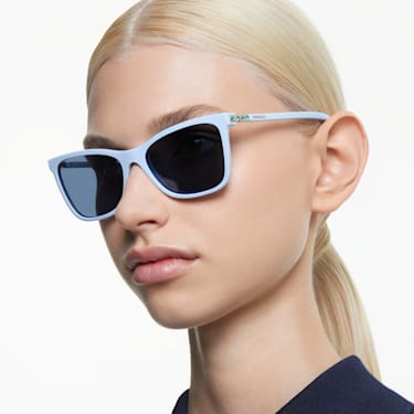 Sunglasses, Square shape, SK6004, Blue - Swarovski, 5679533