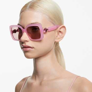 Gafas de sol, De gran tamaño, Forma cuadrada, SK0061, Rosas - Swarovski, 5679538