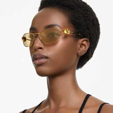 Gafas de sol, Forma ovalada, SK7010, Amarillas - Swarovski, 5679540